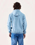 DENIM ZIPPER HOODIE